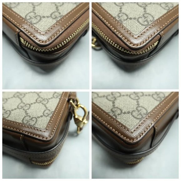 GUCCI Retro Canvas Shoulder Bag 1085-022625 - Picture 6 of 12